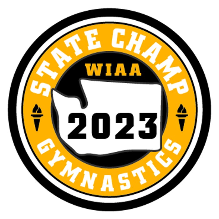 CHAMP Patch - WIAA 2022-2023 State Championships - Gold/Black