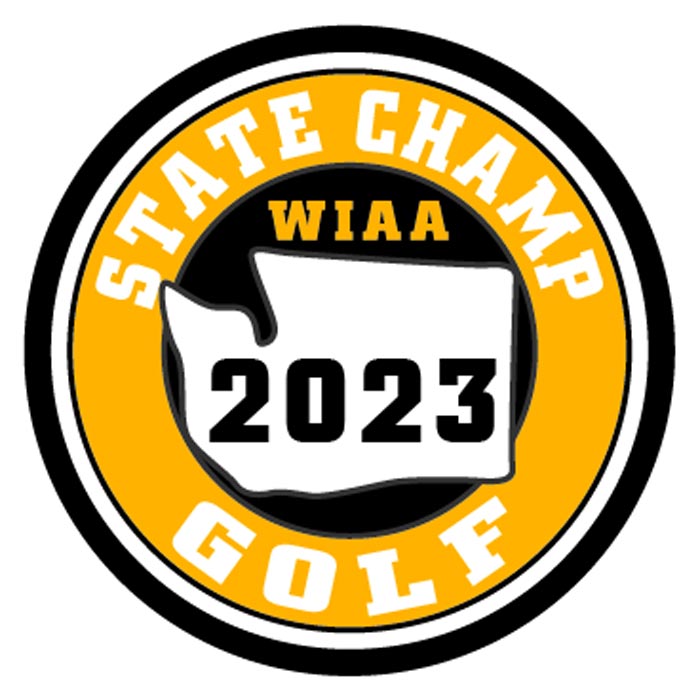 CHAMP Patch - WIAA 2022-2023 State Championships - Gold/Black