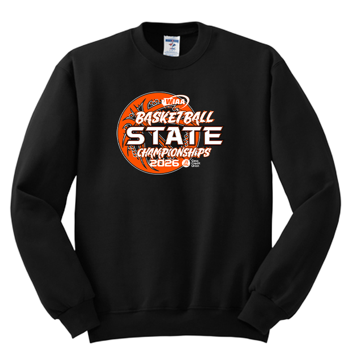 Crewneck - WIAA 2026 State Basketball - Black