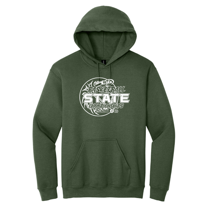 Premium Hoodie - WIAA 2026 State Basketball - Army Green