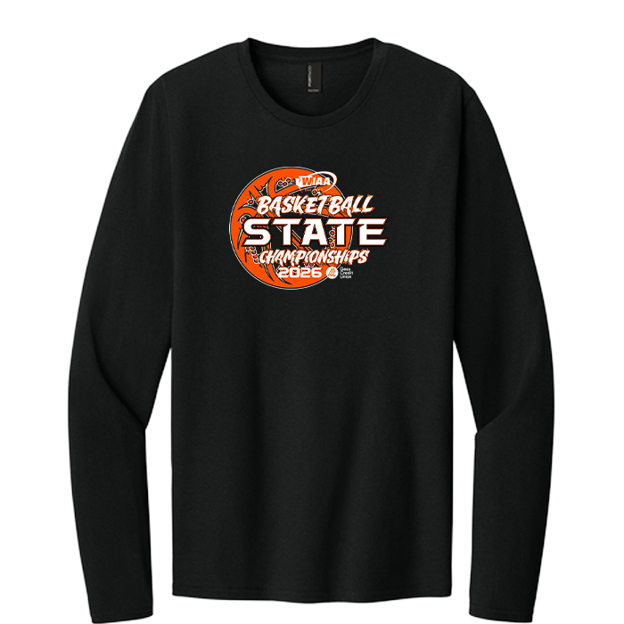 Long Sleeve - WIAA 2026 State Basketball - Black