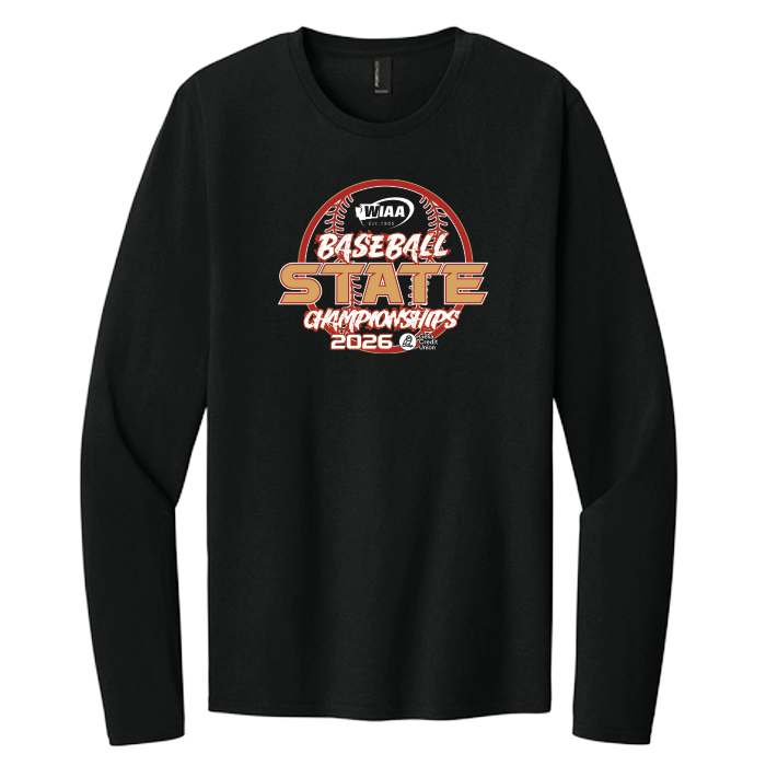 Long Sleeve - WIAA 2026 State Baseball - Black
