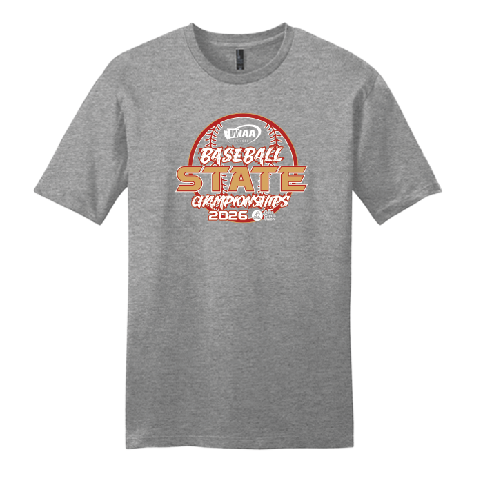 Short Sleeve - WIAA 2026 State Baseball - Grey Frost