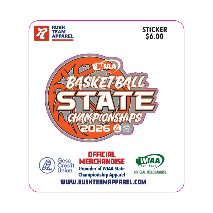 Sticker - WIAA 2026 State Basketball