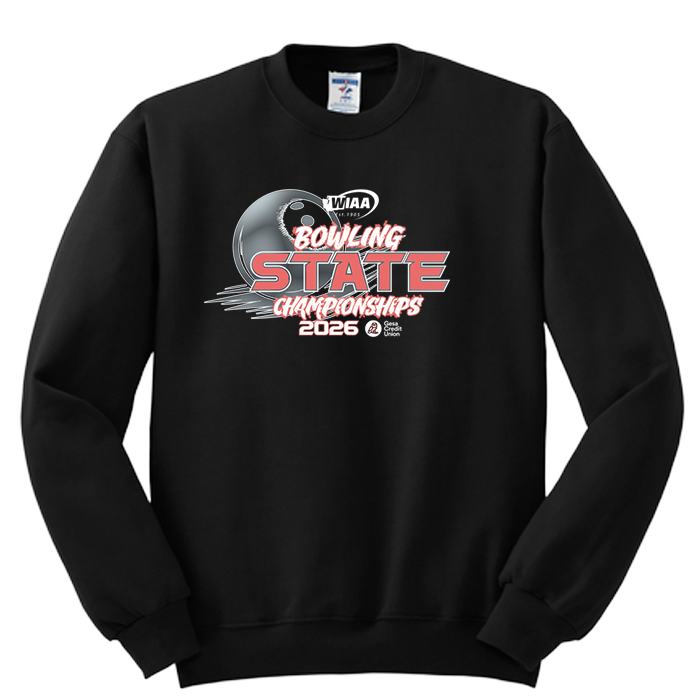 Crewneck - WIAA State Bowling 2026 - Black
