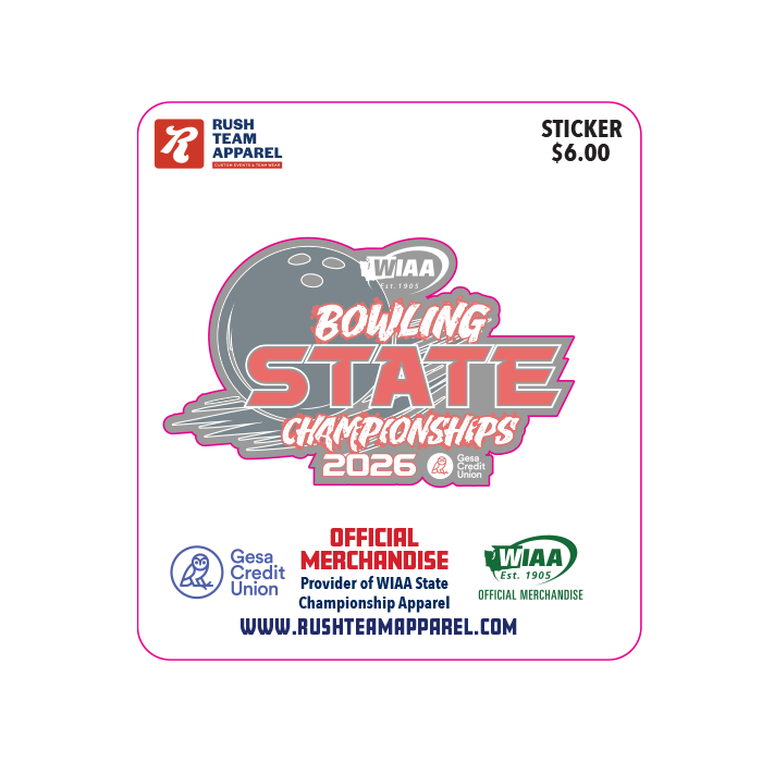 Sticker - WIAA 2026 State Bowling