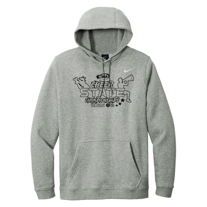Nike Hoodie - WIAA 2026 State Cheerleading - Dark Grey Heather