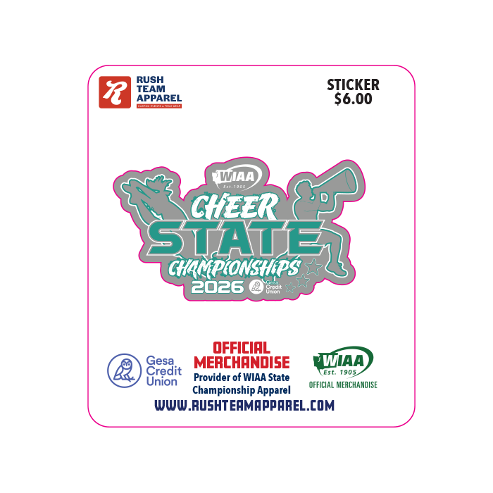 Sticker - WIAA 2026 State Cheerleading