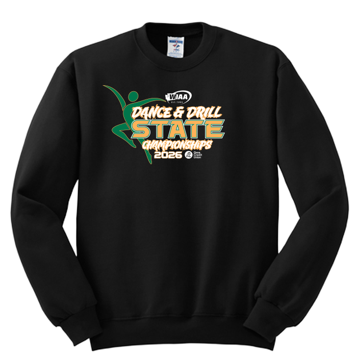 Crewneck - WIAA 2026 State Dance & Drill - Black