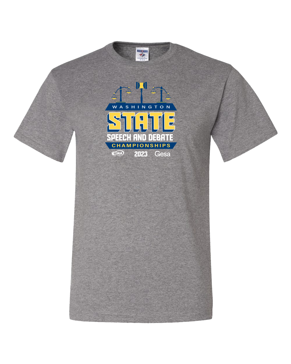 Short Sleeve- WIAA 2022-2023 State Championships - Light Grey