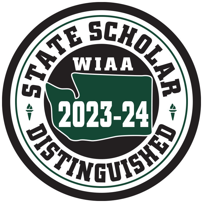 Distinguished Scholar Athlete Patch - WIAA 2023-2024 State Championships