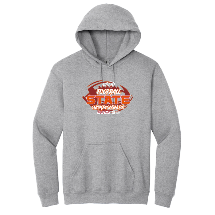 Hoodie - WIAA 2025 State Football - Sport Grey