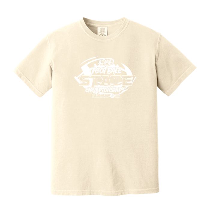 Comfort Colors Short Sleeve - WIAA 2025 State Football - Ivory