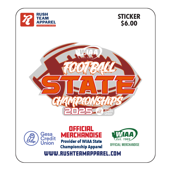Sticker - WIAA 2025 State Football