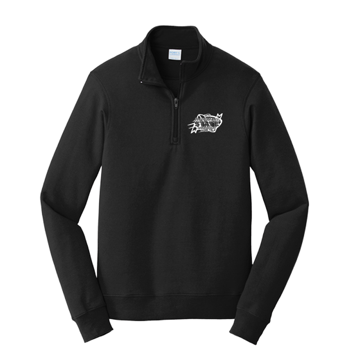 Fleece 1/4 Zip - WIAA State Girls Flag Football 2026 - Black