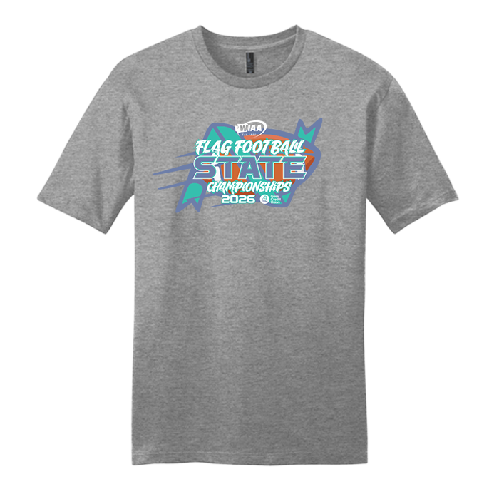 Short Sleeve - WIAA State Girls Flag Football 2026 - Grey Frost