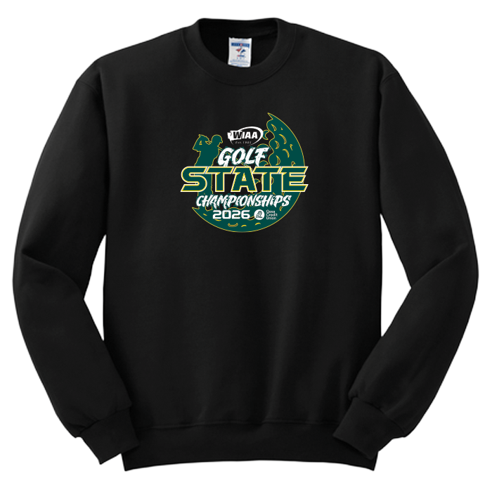 Crewneck - WIAA 2026 State Golf - Black