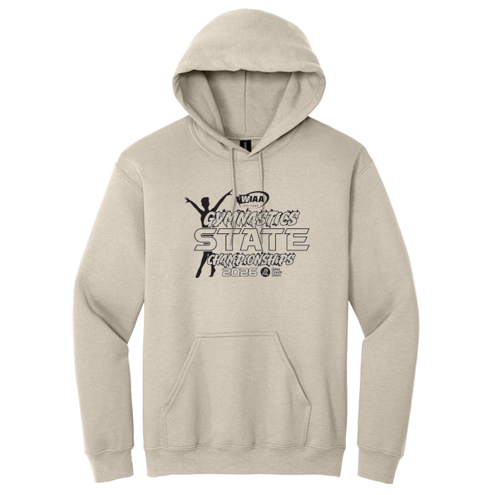 Hoodie - WIAA 2026 State Gymnastics - Sand