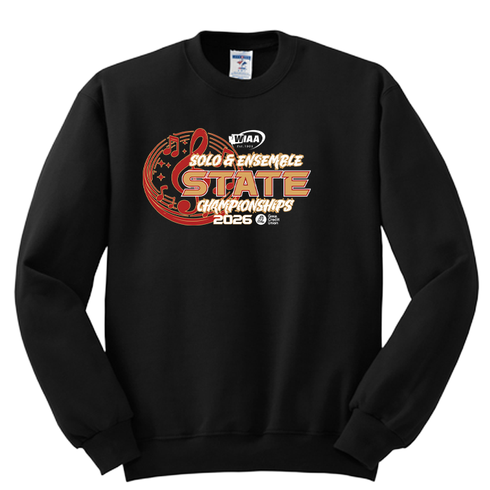 Crewneck - WIAA 2026 State Solo and Ensemble - Black