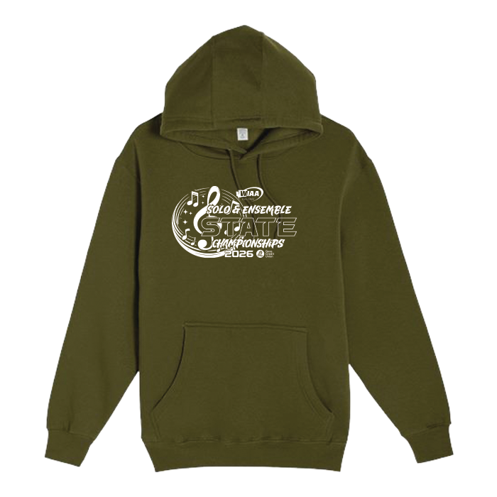 Premium Hoodie - WIAA 2026 State Solo and Ensemble - Army Green