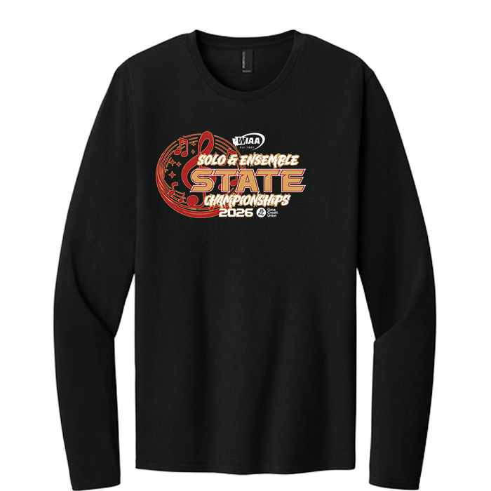 Long Sleeve - WIAA 2026 State Solo and Ensemble - Black