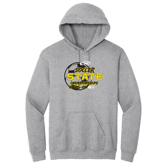 Hoodie - WIAA 2025-2026  State Soccer - Sport Grey