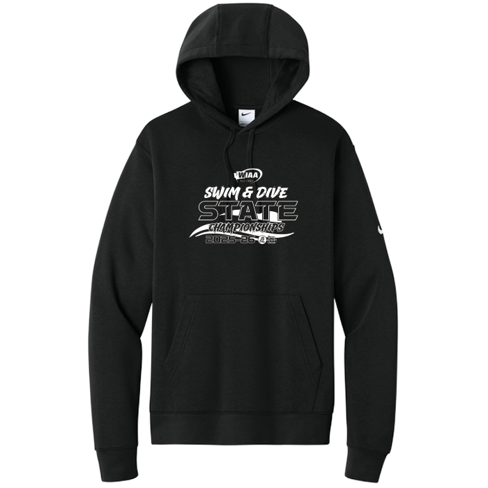 Nike Hoodies - WIAA 2025-2026 State Swim & Dive - Black