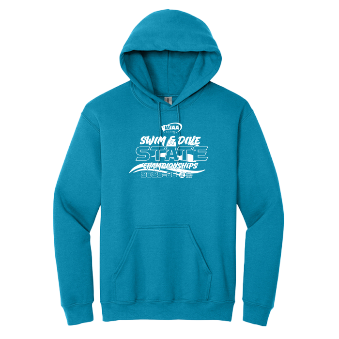 Hoodie - WIAA 2025-2026 State Swim & Dive - Sapphire