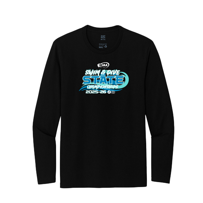 Long Sleeve - WIAA 2025-2026 State Swim & Dive - Black