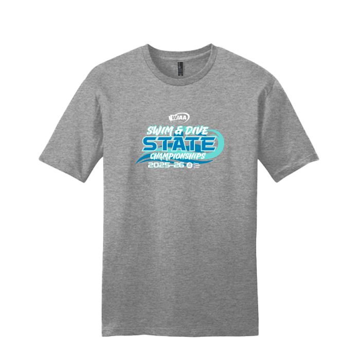 Short Sleeve - WIAA 2025-2026 State Swim & Dive - Grey Frost