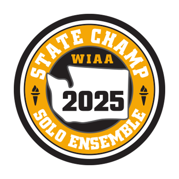 CHAMP Patch - WIAA 2024-2025 State Championships - Gold/Black