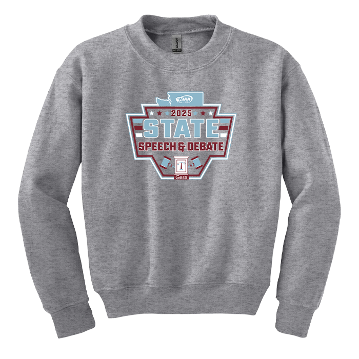 Crewneck - WIAA 2024-2025 State Championships - Light Grey