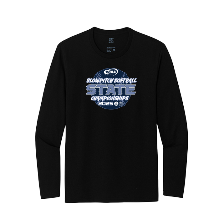 Long Sleeve - WIAA 2025 State Slow Pitch Softball - Black