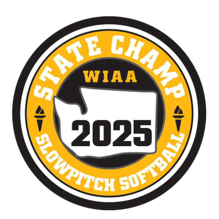 CHAMP Patch - WIAA 2025 State Slowpitch Softball - Gold/Black