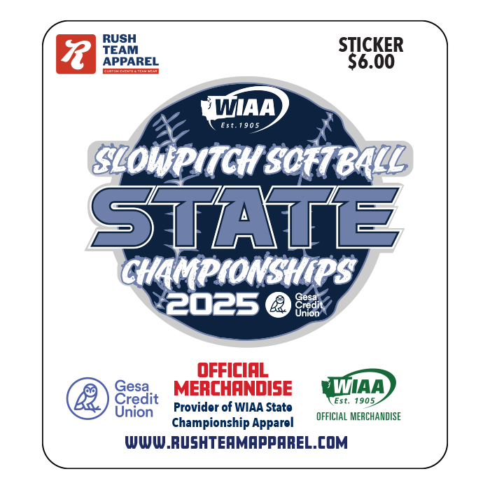Sticker - WIAA 2025 State Slowpitch Softball -