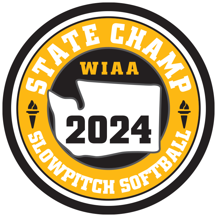 CHAMP Patch - WIAA 2024-2025 State Championships - Gold/Black