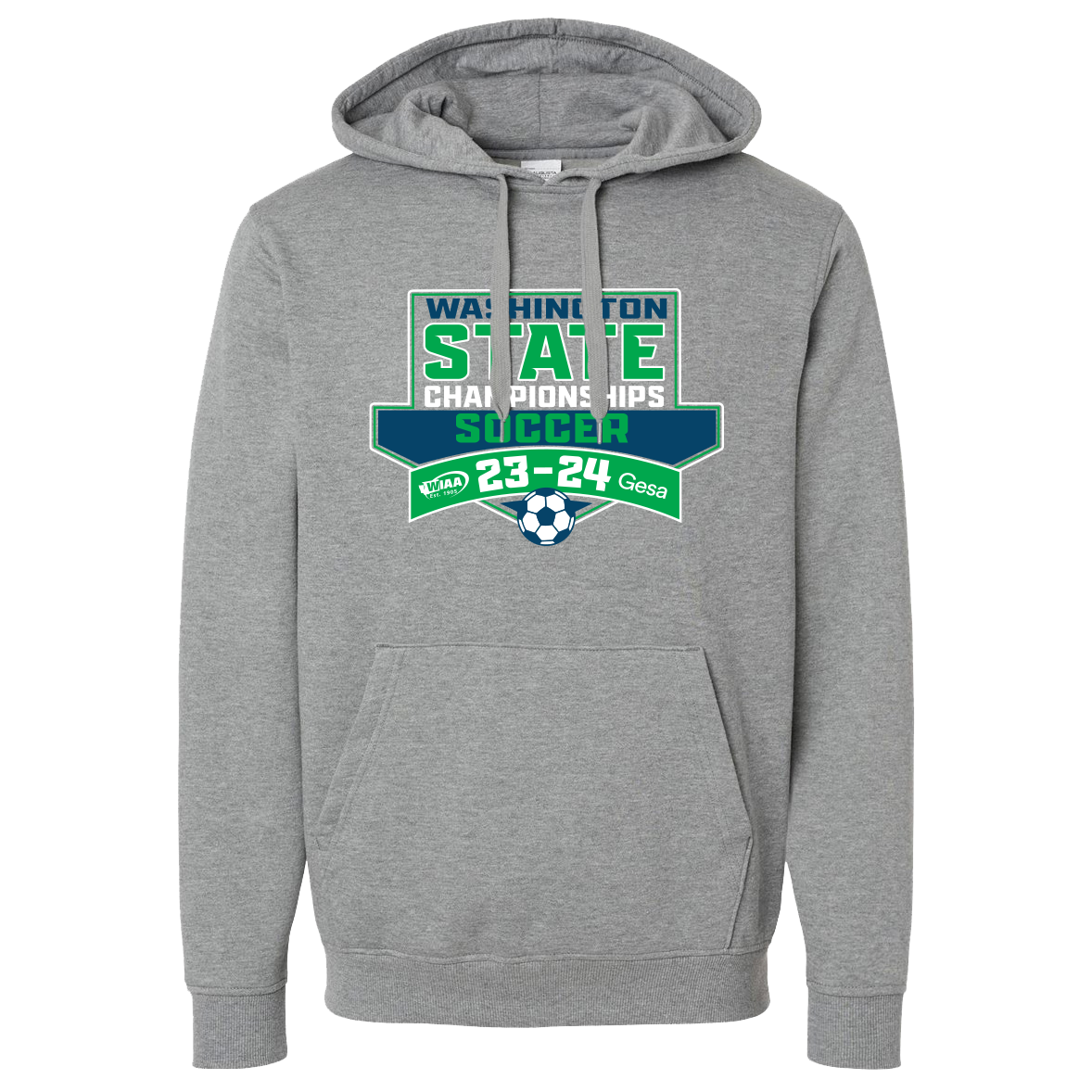Hoodie - WIAA 2023-2024 State Championships - Light Grey