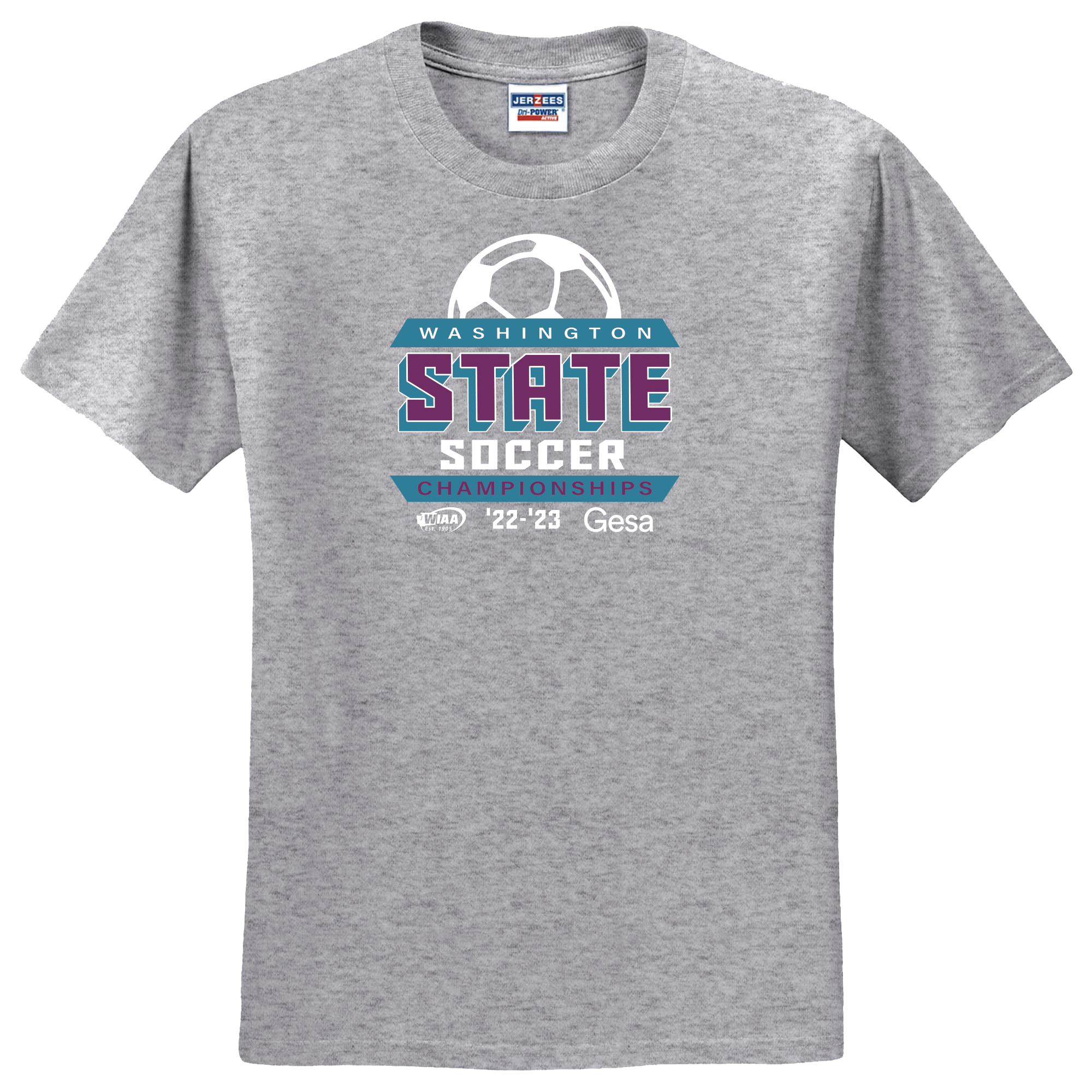 Short Sleeve- WIAA 2022-2023 State Championships - Light Grey