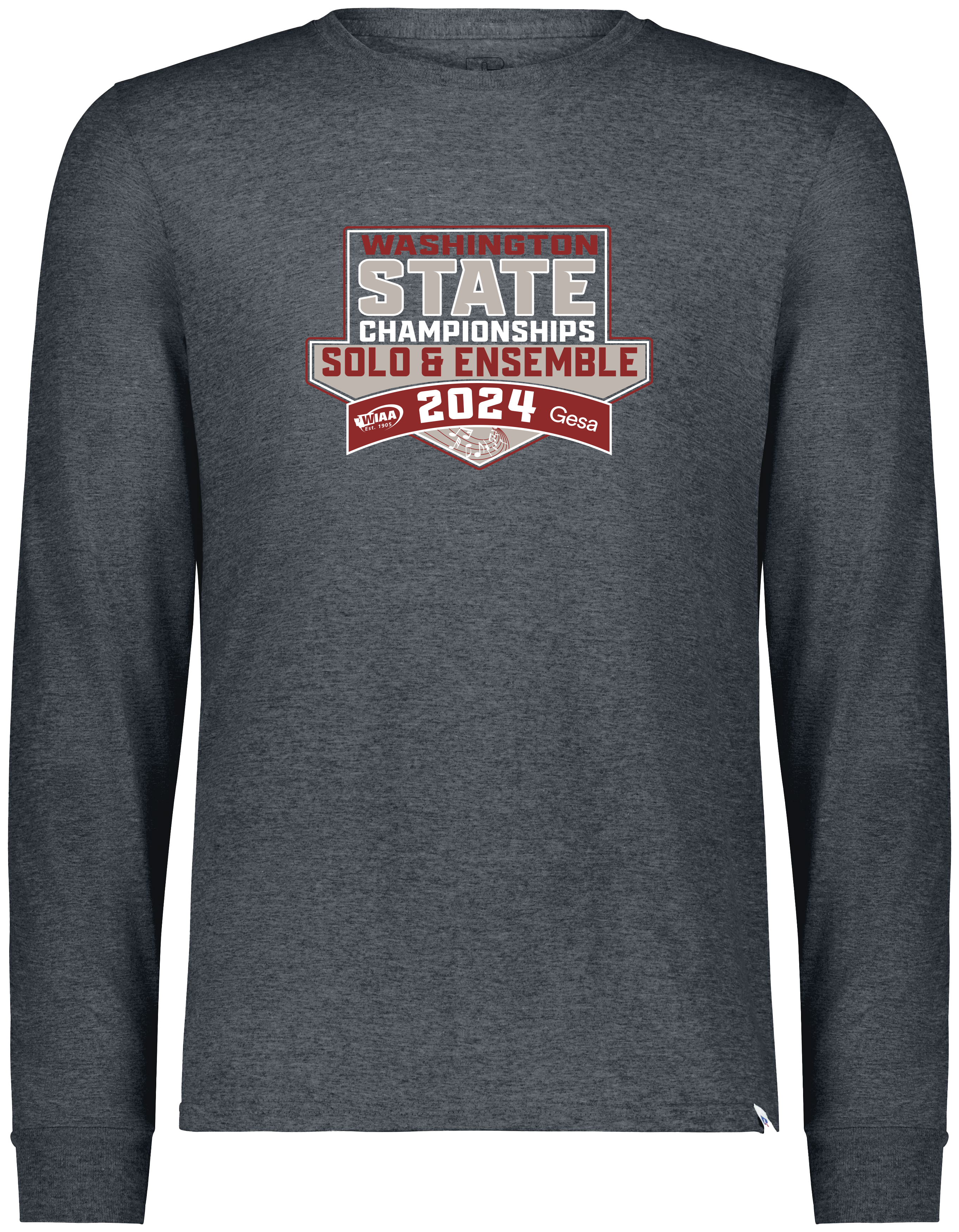 Long Sleeve - WIAA 2023-2024 State Championships - Black Heather