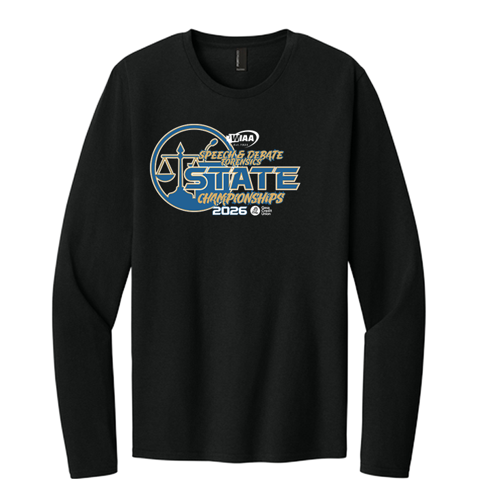 Long Sleeve - WIAA 2026 State Speech and Debate - Black