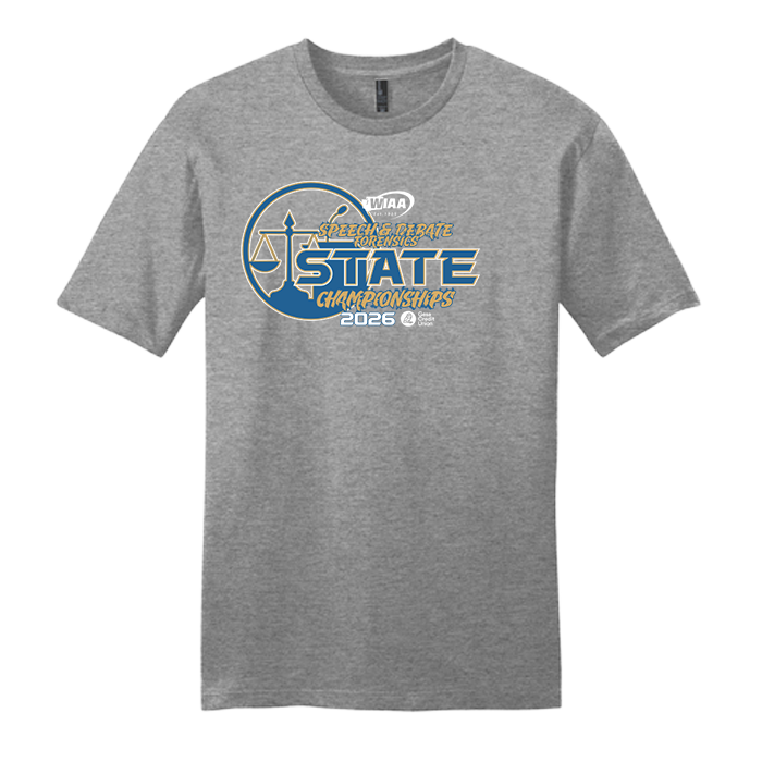 Short Sleeve - WIAA 2026 State Speech and Debate - Grey Frost