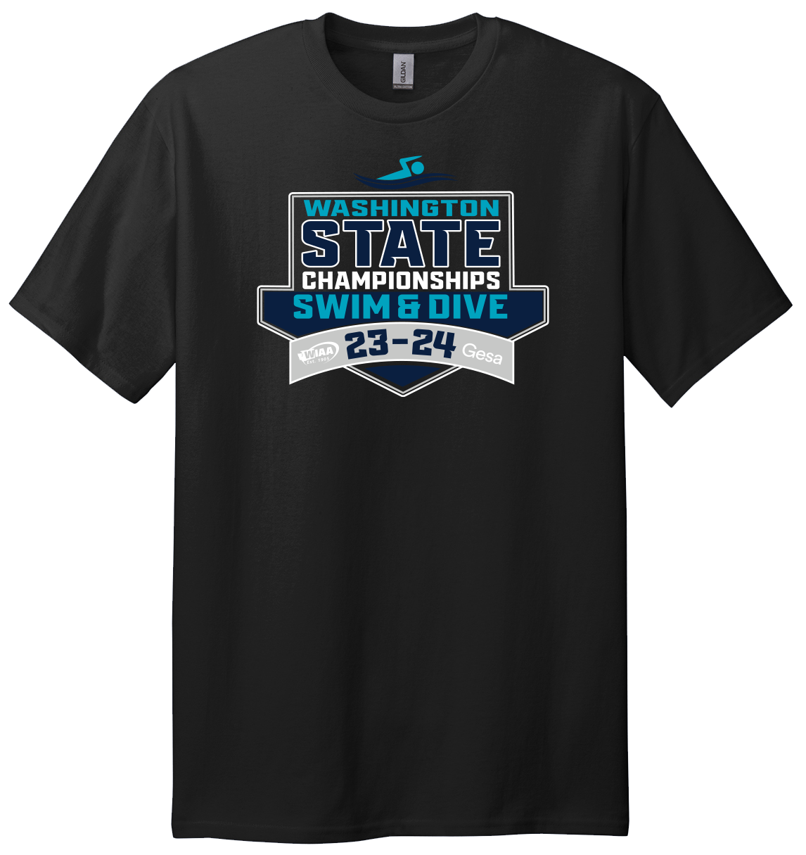 Short Sleeve- WIAA 2023-2024 State Championships - Black