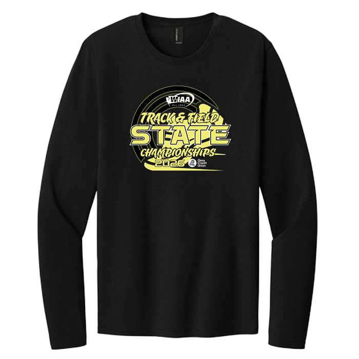 Long Sleeve - WIAA 2026 State Track and Field - Black