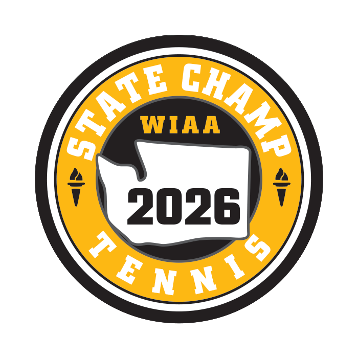 CHAMP Patch - WIAA 2026 State Tennis - Gold/Black