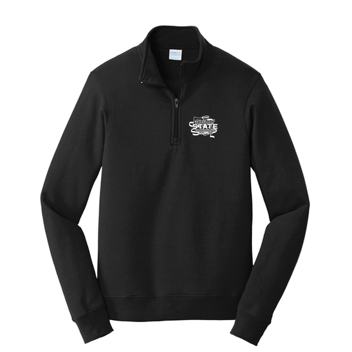 Fleece 1/4 Zip - WIAA 2026 State Thespian Festival - Black