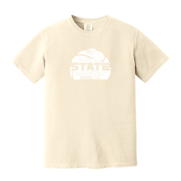 Comfort Colors Short Sleeve - WIAA 2025 State Volleyball - Ivory