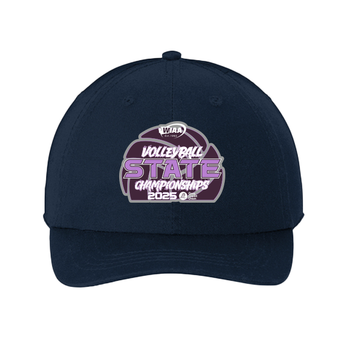 Baseball Cap - WIAA 2025 State Volleyball - Navy