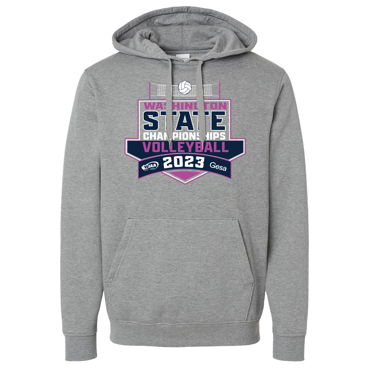 Hoodie - WIAA 2023-2024 State Championships - Light Grey