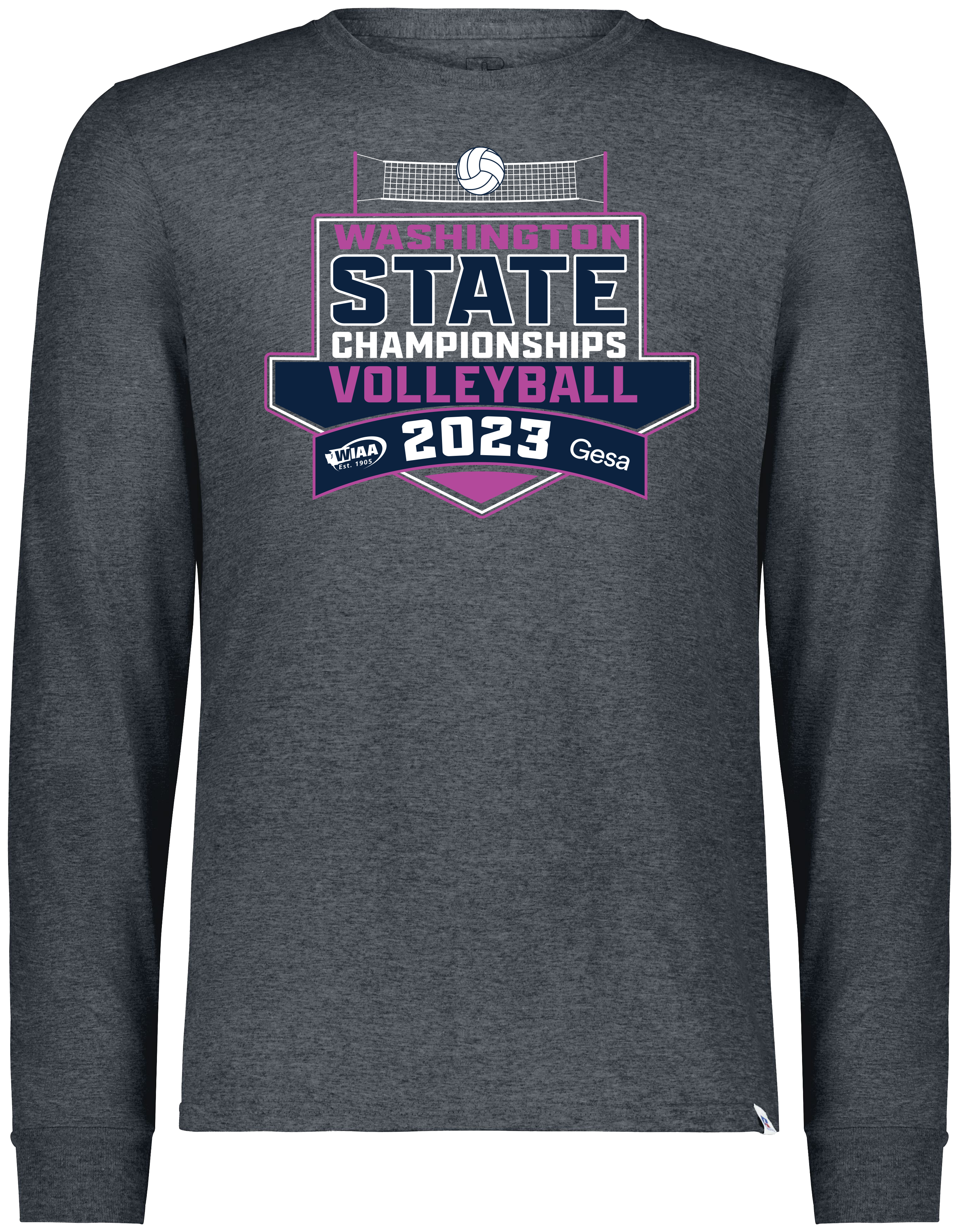 Long Sleeve - WIAA 2023-2024 State Championships - Black Heather
