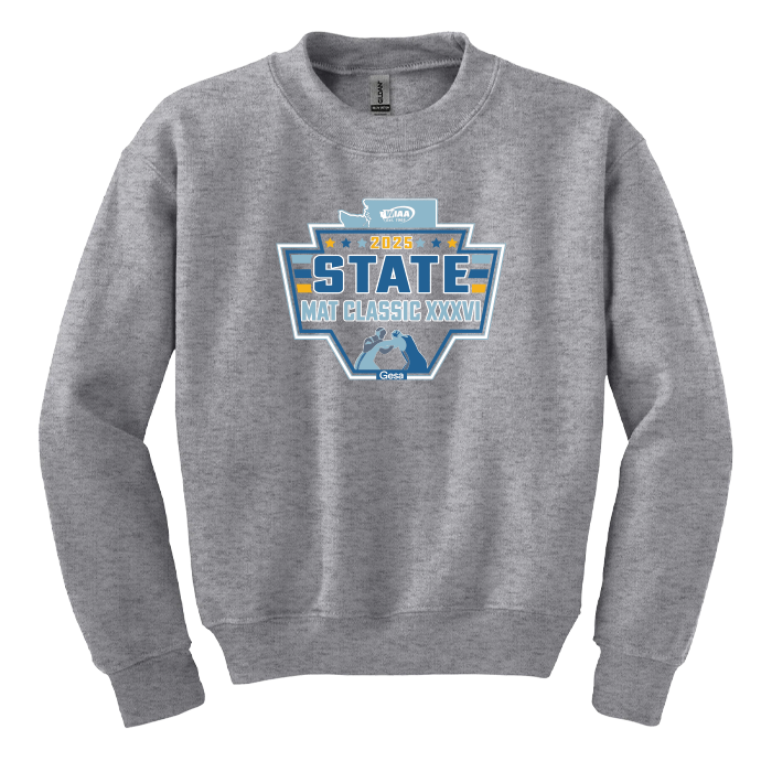 Crewneck - WIAA 2024-2025 State Championships - Light Grey